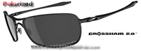 Oakley Crosshair 2.0 Matte Black / Grey Polarized (OO4044-01)