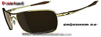 Oakley Crosshair 2.0 Polished Gold / Bronze Polarized (OO4044-02)