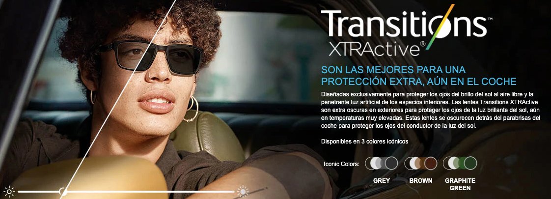 Lentes Transitions Xtractive ideales para el coche