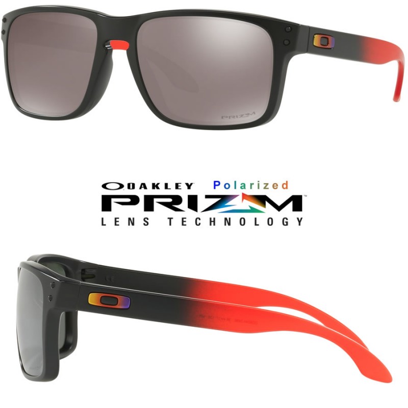 Sunglasses Oakley Holbrook Ruby Fade Prizm Black Polarized Oo9102 D3 