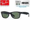 Ray-Ban New WayFarer Top Black On Transparent / Blue Grad. Grey Polarized (RB2132/605258)