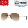 Ray-Ban Aviator Large Gold / Crystal Brown Gradient (RB3025/001-51)