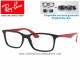 Gafas para graduado Ray-Ban RX7047-2475 Black/Red