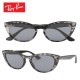 Ray-Ban Nina Havanna Grey / Blue Mirror Gold