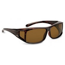 Square Glass overlapping Havana/Brown Polarized