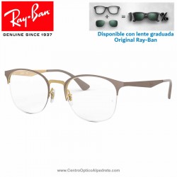 Ray-Ban Gold On top Matte Beige Graduate Glasses (RX6422-3005)