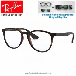 Ray-Ban Erika Rubber Havana Graduate Glasses (RX7046-5365)
