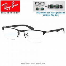 Ray-Ban Matte Black Graduate Glasses (RX8413-2503)