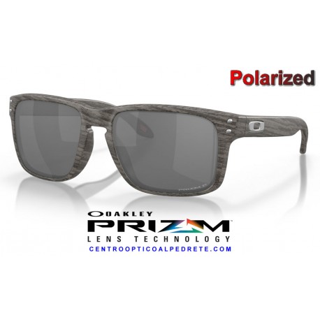 Holbrook WoodGrain / Prizm Black Polarized (OO9102-W9)