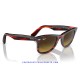 Ray-Ban WayFarer Classic Striped Red / Crystal Grey Gradient (RB2140-136285)