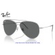 Ray-Ban Aviator Reverse Silver / Dark Grey (RBR0101S-003/GR)