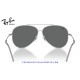 Ray-Ban Aviator Reverse Silver / Dark Grey (RBR0101S-003/GR)