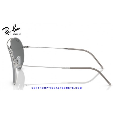 Ray-Ban Aviator Reverse Silver / Dark Grey (RBR0101S-003/GR)