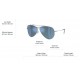 Ray-Ban Aviator Reverse Silver / Dark Grey (RBR0101S-003/GR)