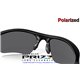 Flak Jacket XLJ Matte Black / Grey Polarized (OO9009/11-435)