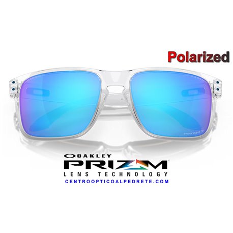 Holbrook XL Polished Clear / Prizm Sapphire Polarized (OO9417-07)