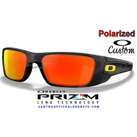 Fuel Cell Custom Matte Grey Black Camo / Prizm Ruby Polarized (OO9096-10200)