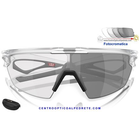 Sphaera Matte Clear / Clear Black Iridium Photochromic (OO9403-07)