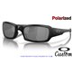 Fives Squared Polished Black / Black Iridium Polarized (OO9238-06)