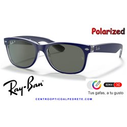 Ray-Ban New WayFarer Remix Matte Blue / G-15 Polarized (RB3025/10346)