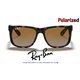 Ray-Ban Justin Havana / Brown-Grey Polarized (RB4165 865/T5)