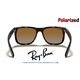 Ray-Ban Justin Havana / Brown-Grey Polarized (RB4165 865/T5)