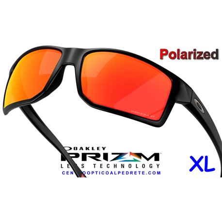 Gibston XL Matte Black / Prizm Ruby Polarized (OO9470-06)