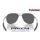 Contrail Ti Satin Chrome / Prizm Black Polarized (OO6050-03)