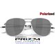 Contrail Ti Satin Chrome / Prizm Black Polarized (OO6050-03)