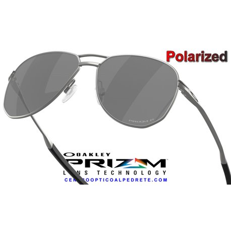 Contrail Ti Satin Chrome / Prizm Black Polarized (OO6050-03)