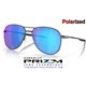 Contrail Ti Satin Light Steel / Prizm Sapphire Polarized (OO6050-04)