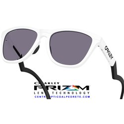 Frogskins Hybrid Matte White / Prizm Grey (OO9289-08)