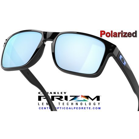 Holbrook Polished Black / Prizm Deep Water Polarized (OO9102-C1)