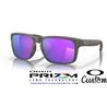 Holbrook Custom WoodGrain / Prizm Violet (OO9102-10649C)