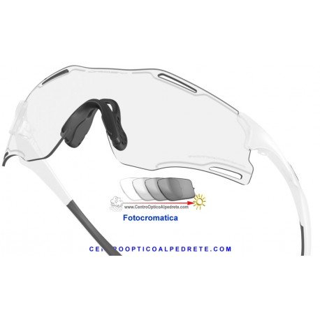 Cybr Zero Matte White / Clear to Black Iridium Photochromic (OO9512D-01)