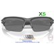 Oakley Flak 2.0 S Steel / Clear to Black Iridium Photochromic (OO9511-07)