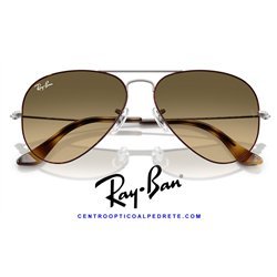 Ray-Ban Aviator Large Metal Havana on GunMetal / Bronw Vintage Gradient Black (RB3025 92700A)