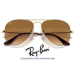 Ray-Ban Aviator Large Metal Arista Gold / Light Brown (RB3025 001/51)