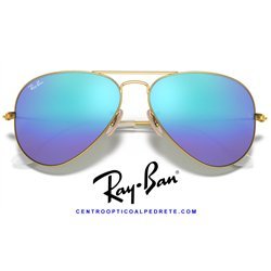 Ray-Ban Aviator Large Metal Gold / Blue Flash (RB3025-112/17)